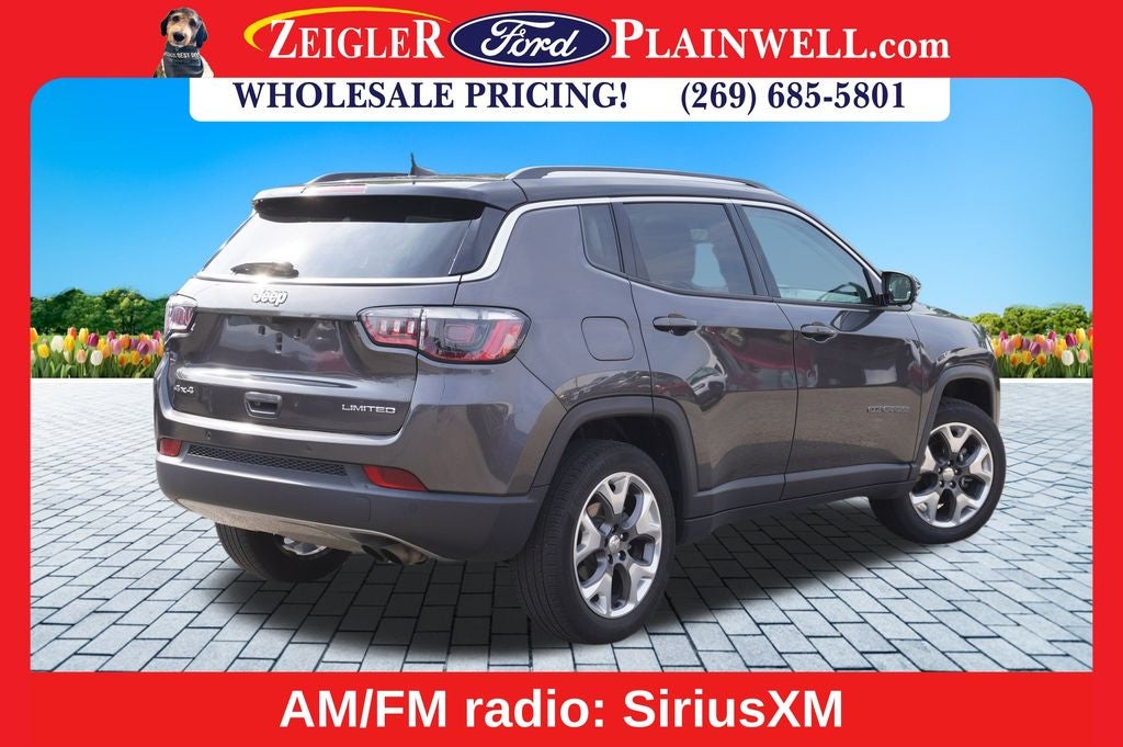 2021 Jeep Compass Limited 4x4 Leather Power Moonroof