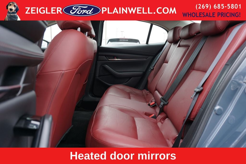 2024 Mazda Mazda3 2.5 S Carbon Edition AWD Moonroof Heated Red Leather Seats 18" Black Wh