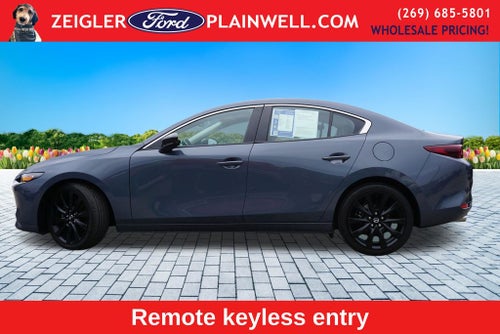 2024 Mazda Mazda3 2.5 S Carbon Edition AWD Moonroof Heated Red Leather Seats 18" Black Wh