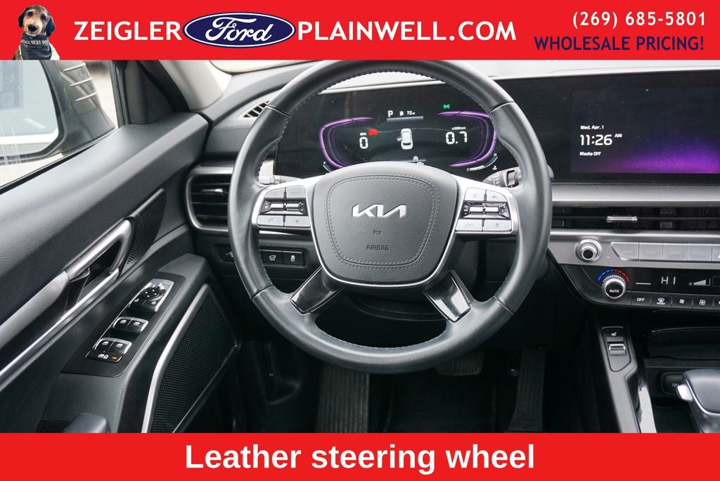 2025 Kia Telluride S V6 AWD Leather Power Moonroof Navigation Blis Blac