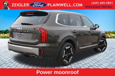 2025 Kia Telluride S V6 AWD Leather Power Moonroof Navigation Blis Blac