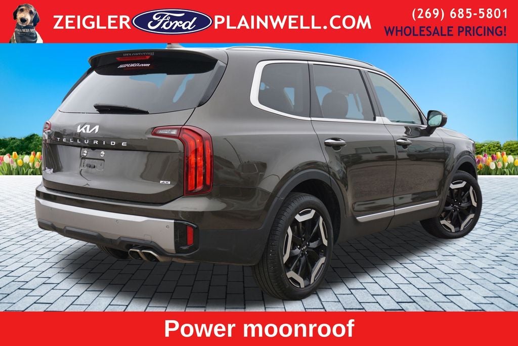2025 Kia Telluride S V6 AWD Leather Power Moonroof Navigation Blis Blac