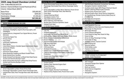 2025 Jeep Grand Cherokee Limited 4x4