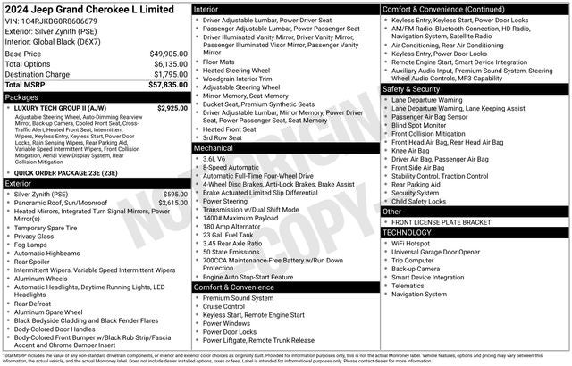 2024 Jeep Grand Cherokee L Limited