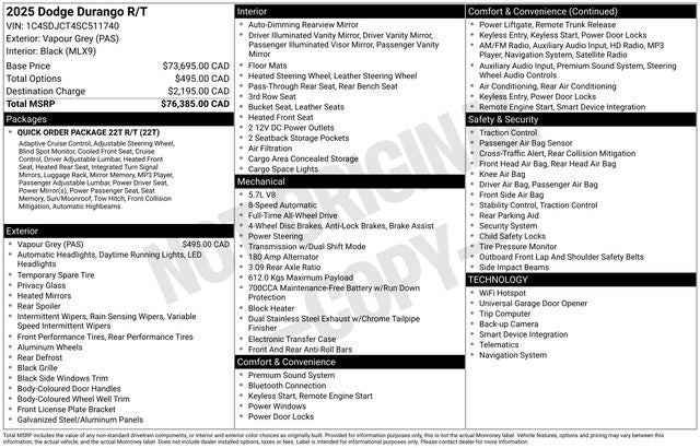 2025 Dodge Durango R/T