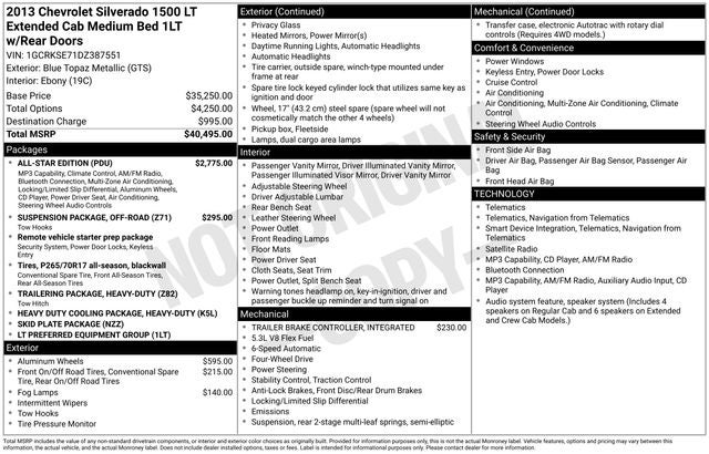 2013 Chevrolet Silverado 1500 LT