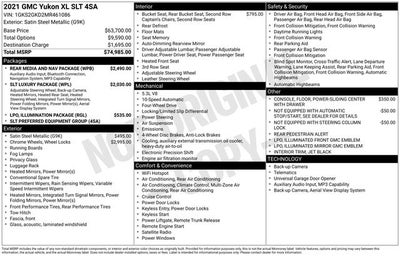 2021 GMC Yukon XL 4WD SLT