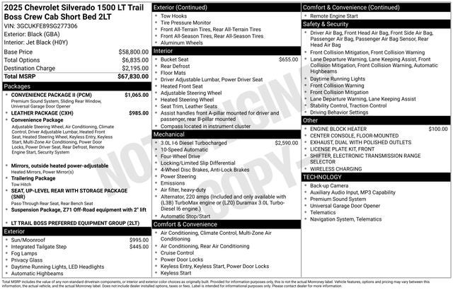 2025 Chevrolet Silverado 1500 LT Trail Boss