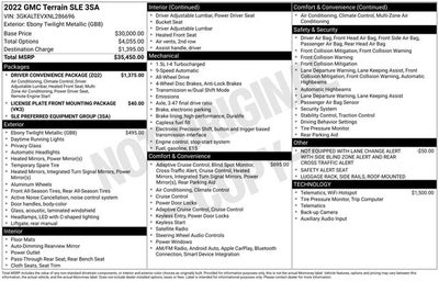 2022 GMC Terrain AWD SLE