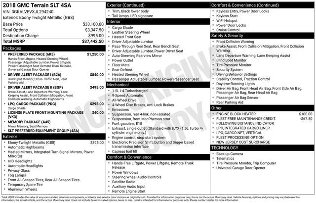 2018 GMC Terrain SLT