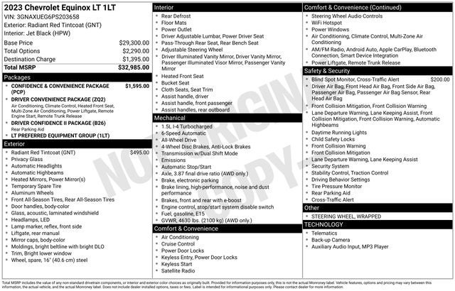 2023 Chevrolet Equinox AWD LT
