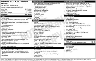 2024 Mazda Mazda CX-30 2.5 S Preferred Package