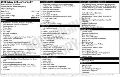 2023 Subaru Outback Touring XT