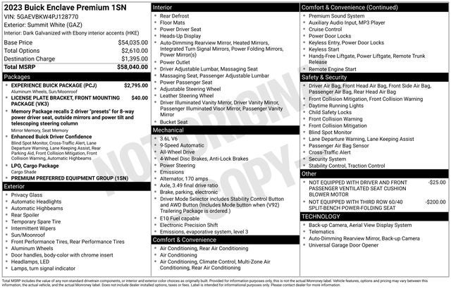 2023 Buick Enclave Premium AWD