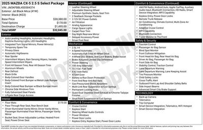 2025 Mazda Mazda CX-5 2.5 S Select