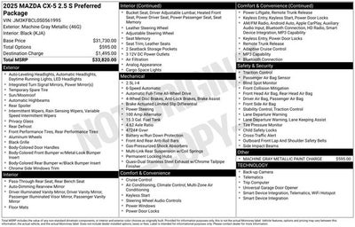 2025 Mazda Mazda CX-5 2.5 S Preferred