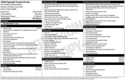 2023 Hyundai Tucson N Line