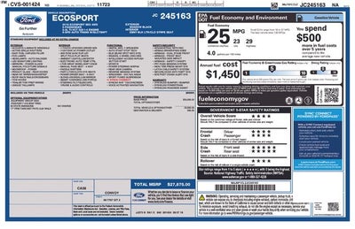 2018 Ford EcoSport SES