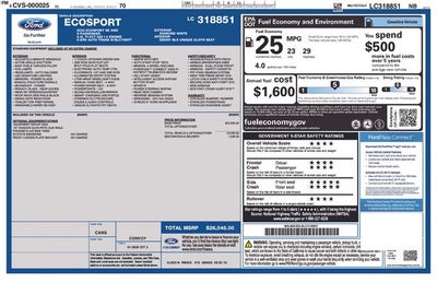 2020 Ford EcoSport SE