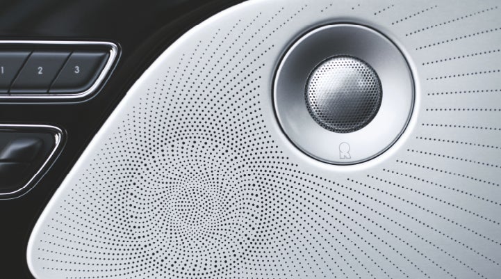A stylish speaker cover of a 2024 Lincoln Aviator® SUV is shown | Zeigler Lincoln of Kalamazoo in Kalamazoo MI