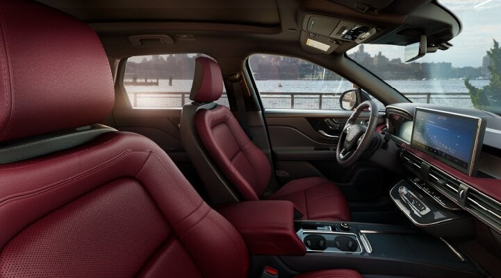 The available Perfect Position front seats in the 2025 Lincoln Corsair® SUV are shown. | Zeigler Lincoln of Kalamazoo in Kalamazoo MI