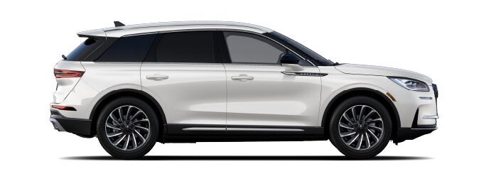 The passenger side of a Lincoln Corsair® SUV is shown in the Ceramic Pearl extra-cost exterior paint option. | Zeigler Lincoln of Kalamazoo in Kalamazoo MI