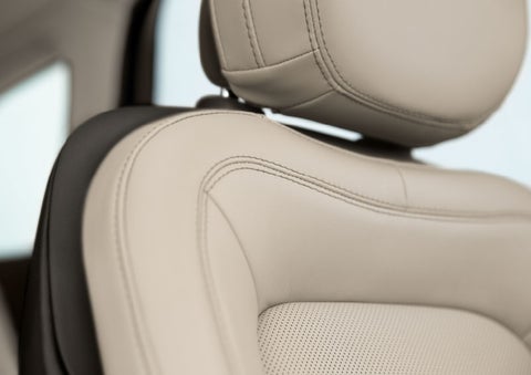 Fine craftsmanship is shown through a detailed image of front-seat stitching. | Zeigler Lincoln of Kalamazoo in Kalamazoo MI