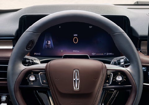 The driver’s information cluster display behind the steering wheel is shown. | Zeigler Lincoln of Kalamazoo in Kalamazoo MI