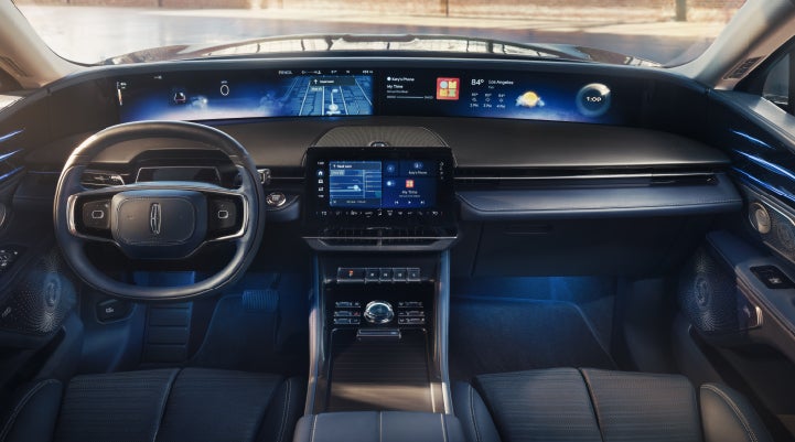 A large panoramic display is shown on the dashboard of a 2026 Lincoln Nautilus® SUV | Zeigler Lincoln of Kalamazoo in Kalamazoo MI