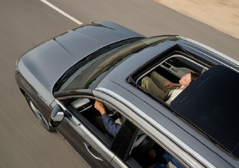 The available panoramic Vista Roof® of a 2027 Lincoln Aviator® SUV is open. | Zeigler Lincoln of Kalamazoo in Kalamazoo MI