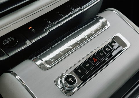 The piano key gear selector of a 2027 Lincoln Aviator® Back Label™ SUV. | Zeigler Lincoln of Kalamazoo in Kalamazoo MI
